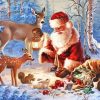 Claus Santa Animals Diamond Painting