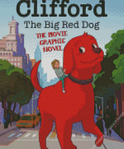 Clifford The Big Red Dog Cartoon Poster Diamond Painting