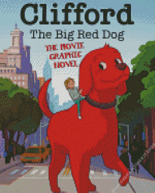 Clifford The Big Red Dog Cartoon Poster Diamond Painting