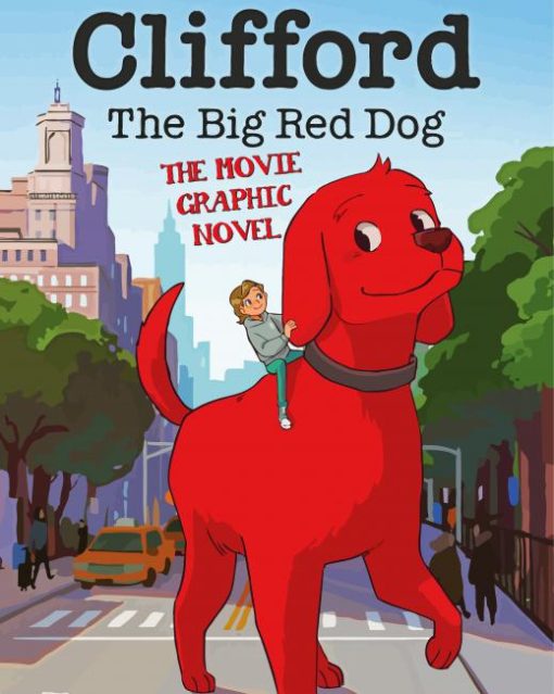 Clifford The Big Red Dog Cartoon Poster Diamond Painting