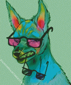 Colorful Swag Dog Diamond Painting