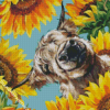 Cow With Sunflowers Art Diamond Painting