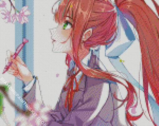 Doki Doki Literature Club Monika Diamond Painting