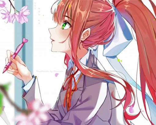 Doki Doki Literature Club Monika Diamond Painting