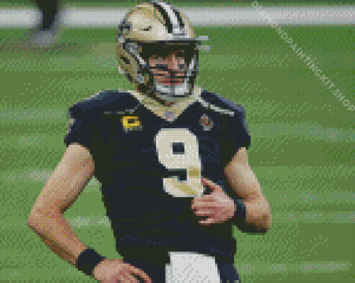 Drew Brees Player Diamond Painting