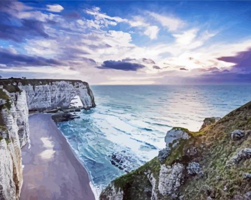 Etretat Landscape Diamond Painting