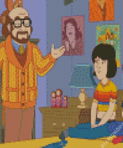 F Is For Family Animation Characters Diamond Painting