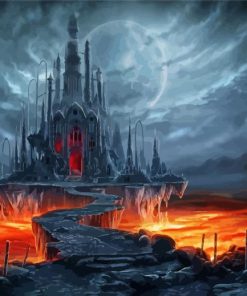 Fantasy Creepy Castle Diamond Painting