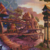 Fantasy Land Village Diamond Painting