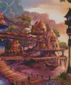 Fantasy Land Village Diamond Painting