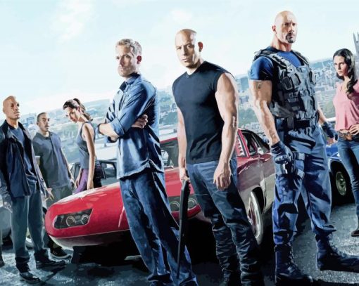 Fast And Furious Five Diamond Painting