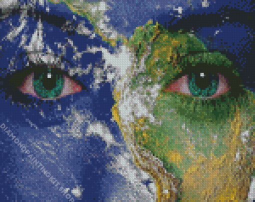 Gaia Eyes Art Diamond Painting