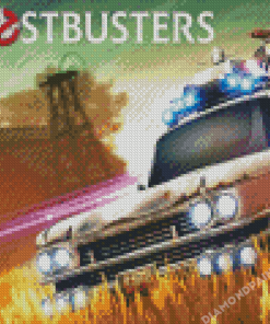 Ghostbusters Ecto 1 Diamond Painting