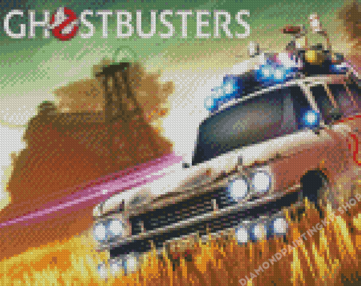 Ghostbusters Ecto 1 Diamond Painting