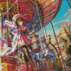 Girl Anime Carnival Diamond Painting