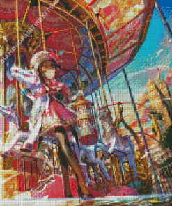 Girl Anime Carnival Diamond Painting