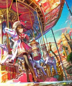 Girl Anime Carnival Diamond Painting