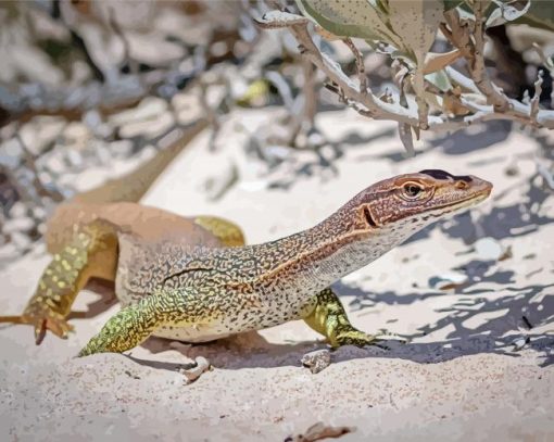 Goanna Reptile Diamond Painting