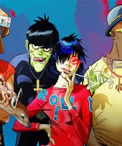 Gorillaz Singers Diamond Painting