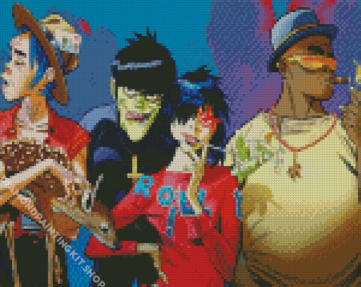 Gorillaz Singers Diamond Painting