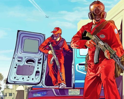 Grand Theft Auto V Game Diamond Painting