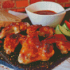 Grilled Chicken Wings Diamond Painting