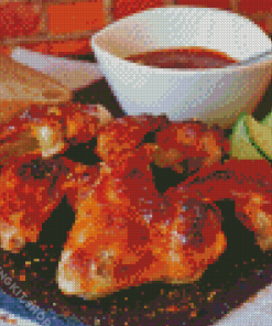 Grilled Chicken Wings Diamond Painting