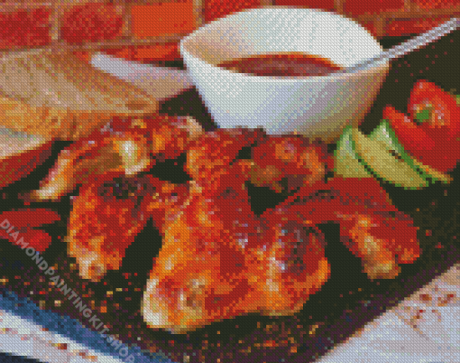 Grilled Chicken Wings Diamond Painting