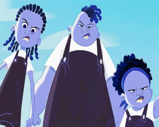 Gross Sisters The Proud Family Characters Diamond Painting