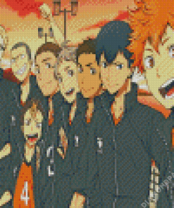 Haikyuu Nekoma X Karasuno Diamond Painting