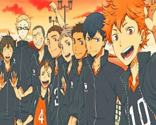 Haikyuu Nekoma X Karasuno Diamond Painting