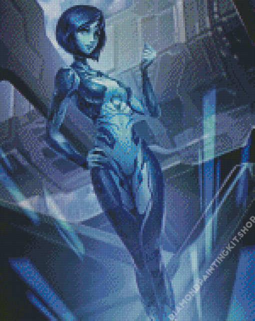 Halo Cortana Dimond Painting