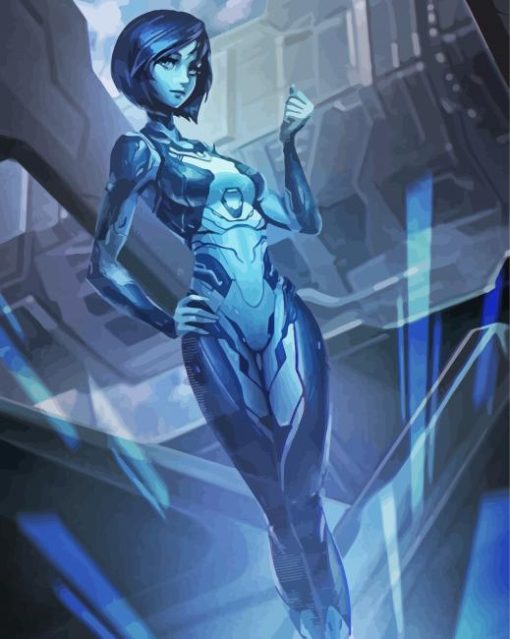 Halo Cortana Dimond Painting