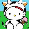 Hello Kitty Cow Diamond Painting