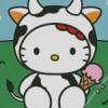 Hello Kitty Cow Diamond Painting