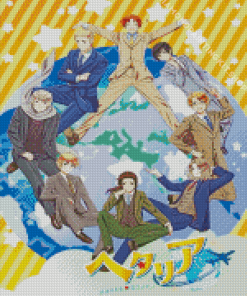 Hetalia Anime Characters Diamond Painting