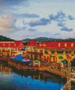 Honduras Roatan Port Diamond Painting