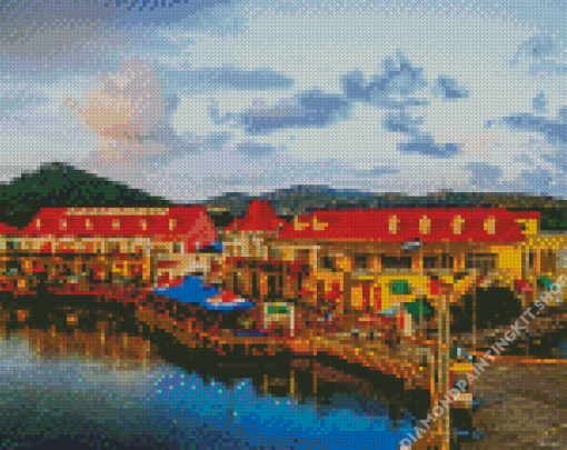 Honduras Roatan Port Diamond Painting