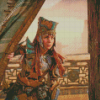 Horizon Forbidden West Warrior Diamond Painting