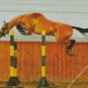 Horse Jumping Diamond Painting