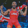 Jordan Burroughs Diamond Painting