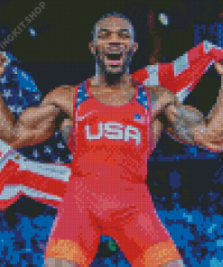 Jordan Burroughs Diamond Painting