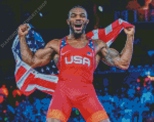 Jordan Burroughs Diamond Painting