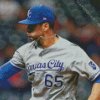 Kansas City Royals Baseball Player Diamond Painting