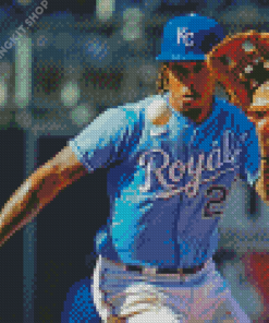 Kansas City Royals Baseballer Diamond Painting