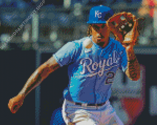 Kansas City Royals Baseballer Diamond Painting