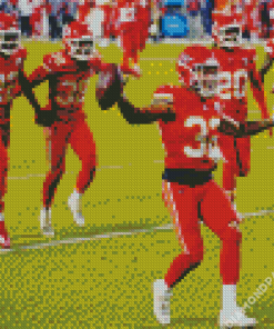 Kc Chiefs Football Team Players Diamond Painting