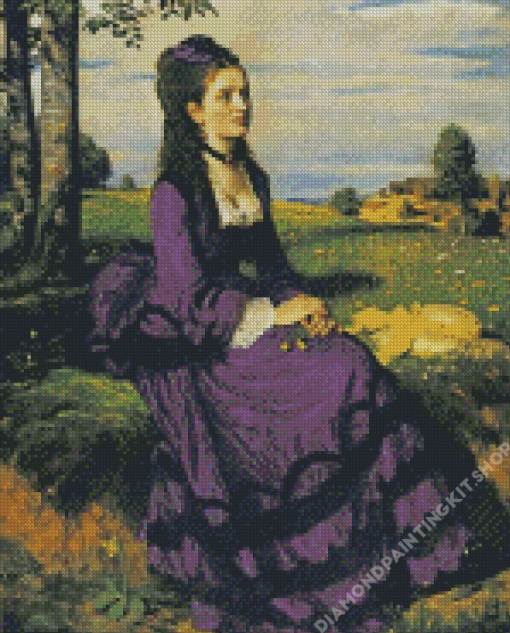 Lady In Violet Szinyei Art Diamond Painting