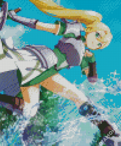 Leafa Online Game Character Diamond Painting