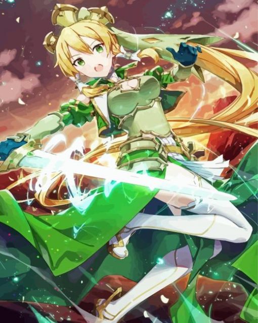 Leafa Sword Art Online Character Diamond Painting